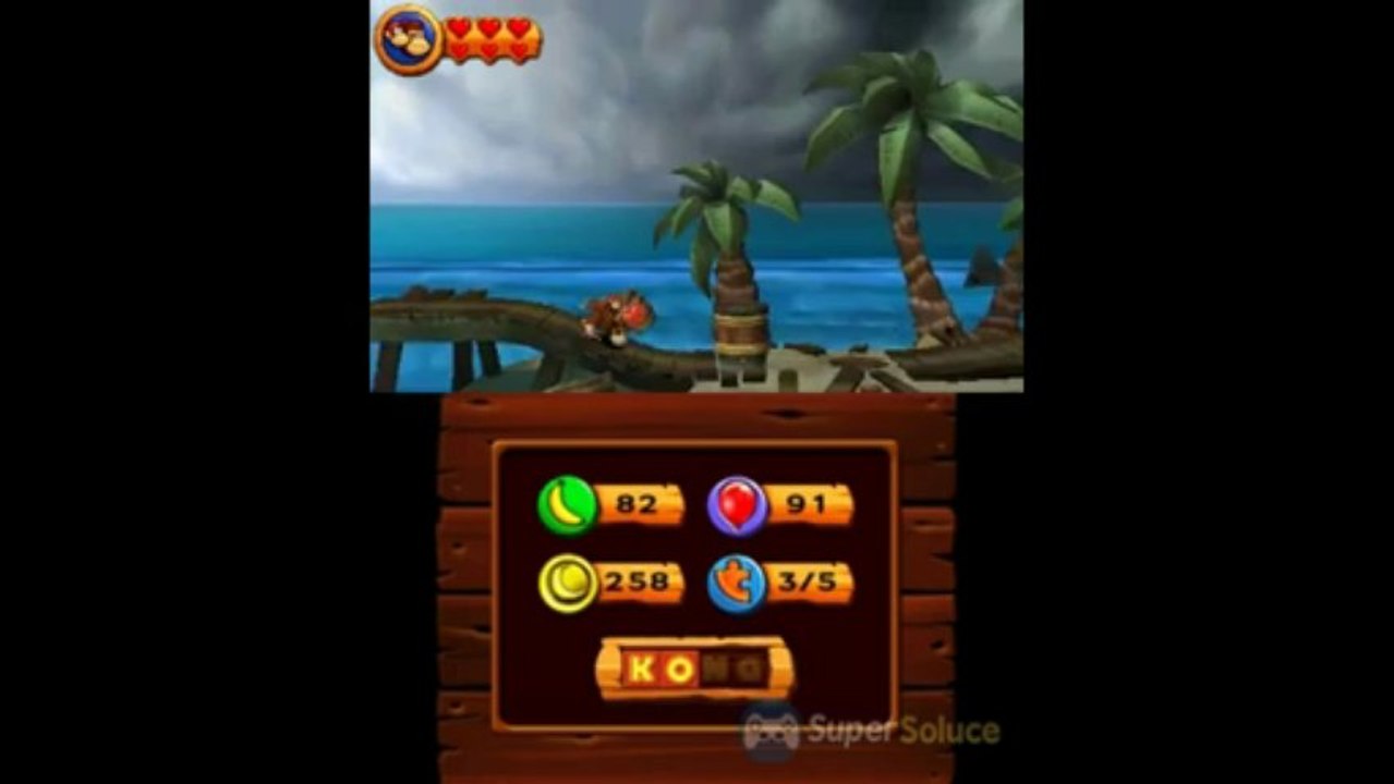 Soluce Donkey Kong Country Returns 3D : 2-5 Mer Tentaculaire