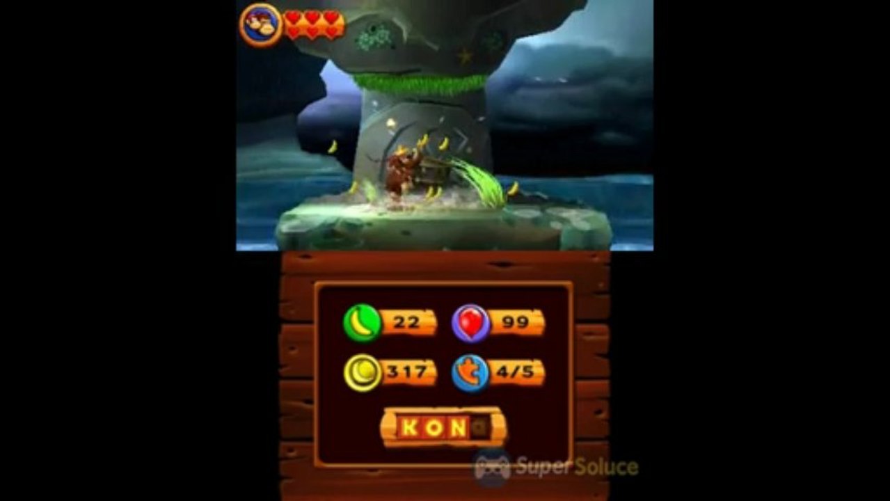 Soluce Donkey Kong Country Returns 3D : 2-7 infini Tsunami