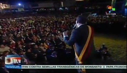 Miles de ecuatorianos celebran toma de posesión de Correa