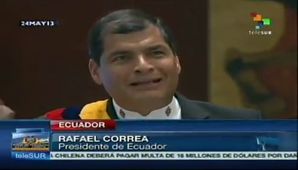 Rafael Correa asume un nuevo mandato presidencial