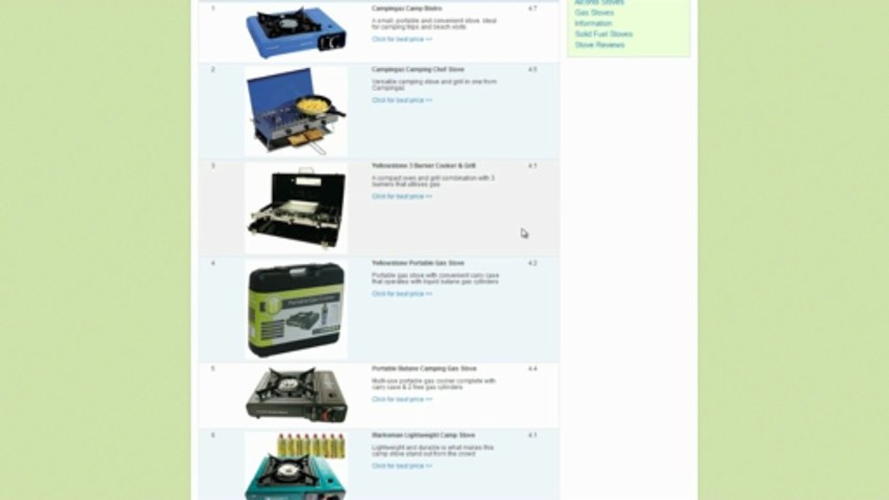 Top 10 best selling camping stoves