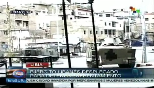 Violencia en Líbano entre partidarios y opositores a Gobierno sirio