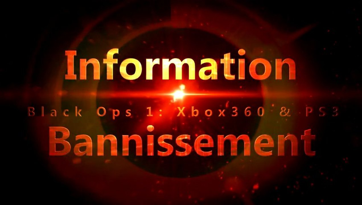 Info Bannissement Mode STUDIO sur Black Ops 1 sur xbox360 & PS3