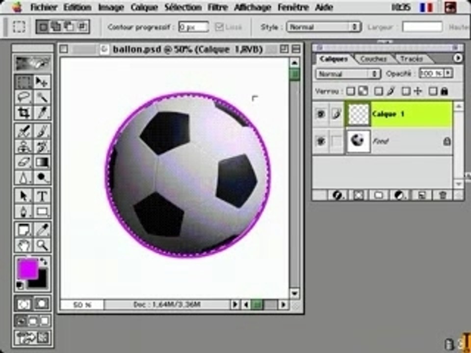photoshop - Contour sur trace