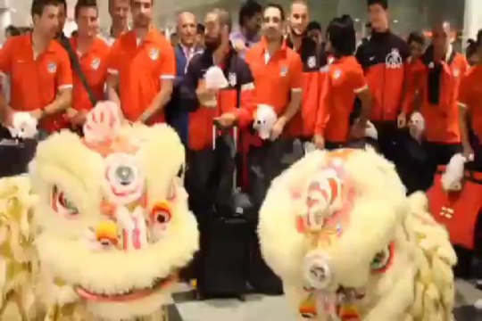 Atletico Madrid'e coşkulu karşılama