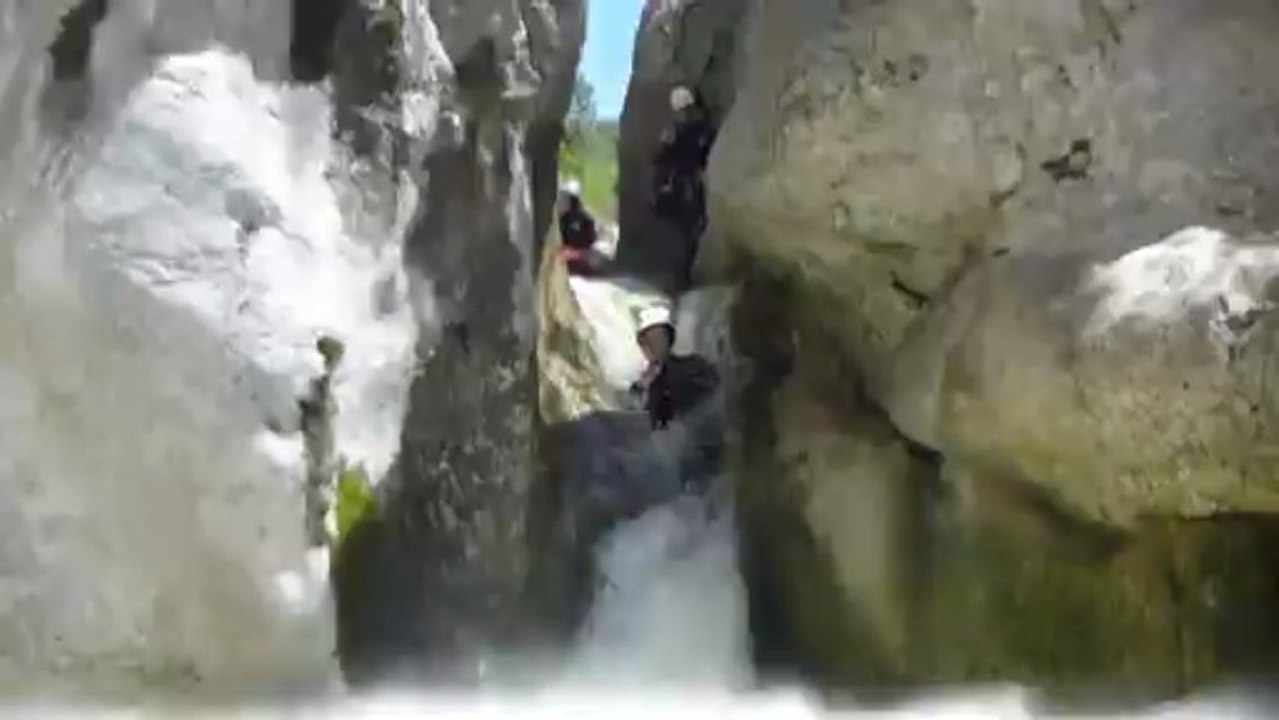 Canyon de Pissevieille (Ardèche) : Toboggan