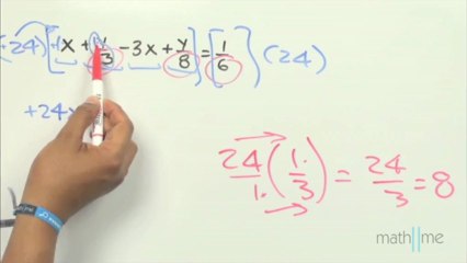 Convertir un sistema lineal 2x2 de fracciones a enteros