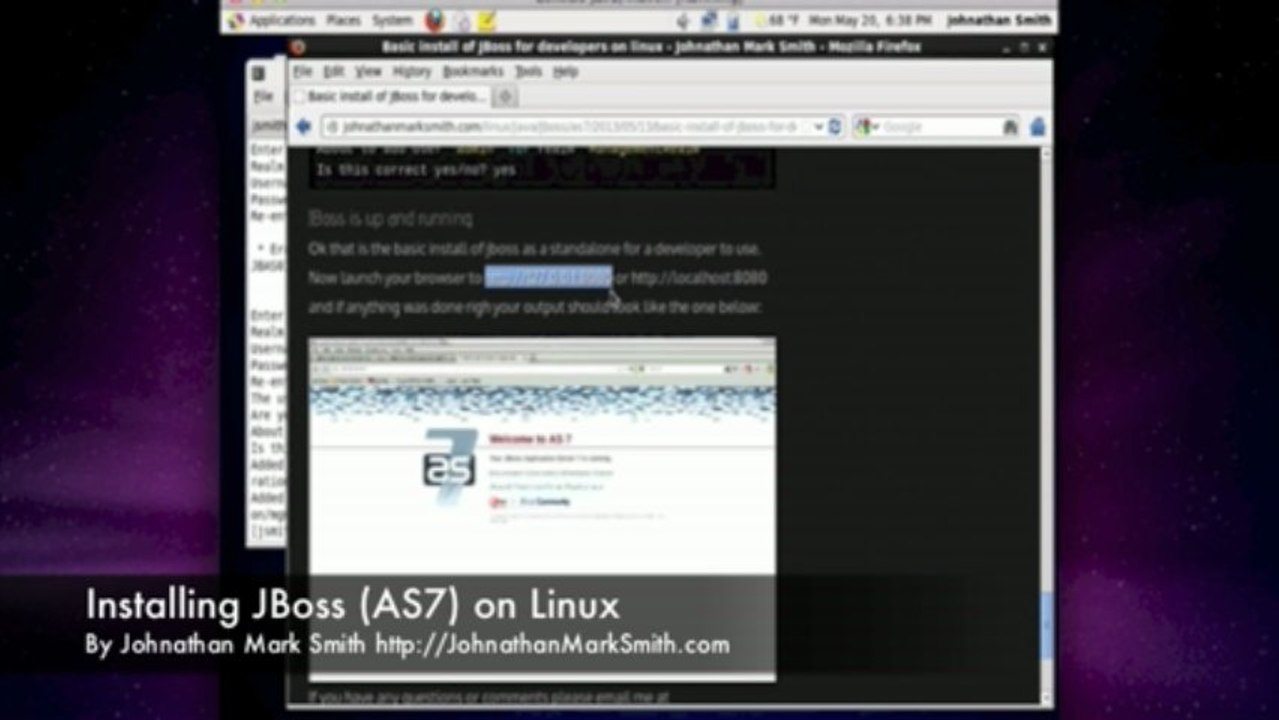 Installing JBoss (AS7) on Linux By Johnathan Mark Smith