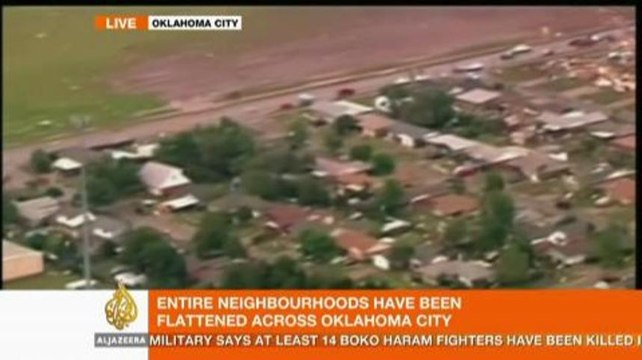 Massive tornado hit US city of Oklahoma