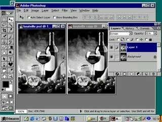 photoshop - Couleur vers Niveau de gris