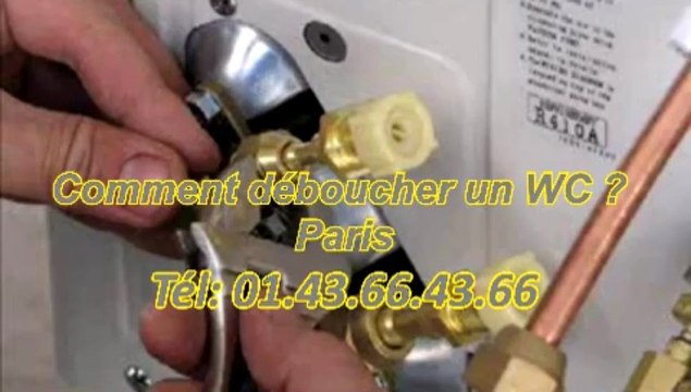 Comment déboucher un WC ? Paris Tél: 01.43.66.43.66