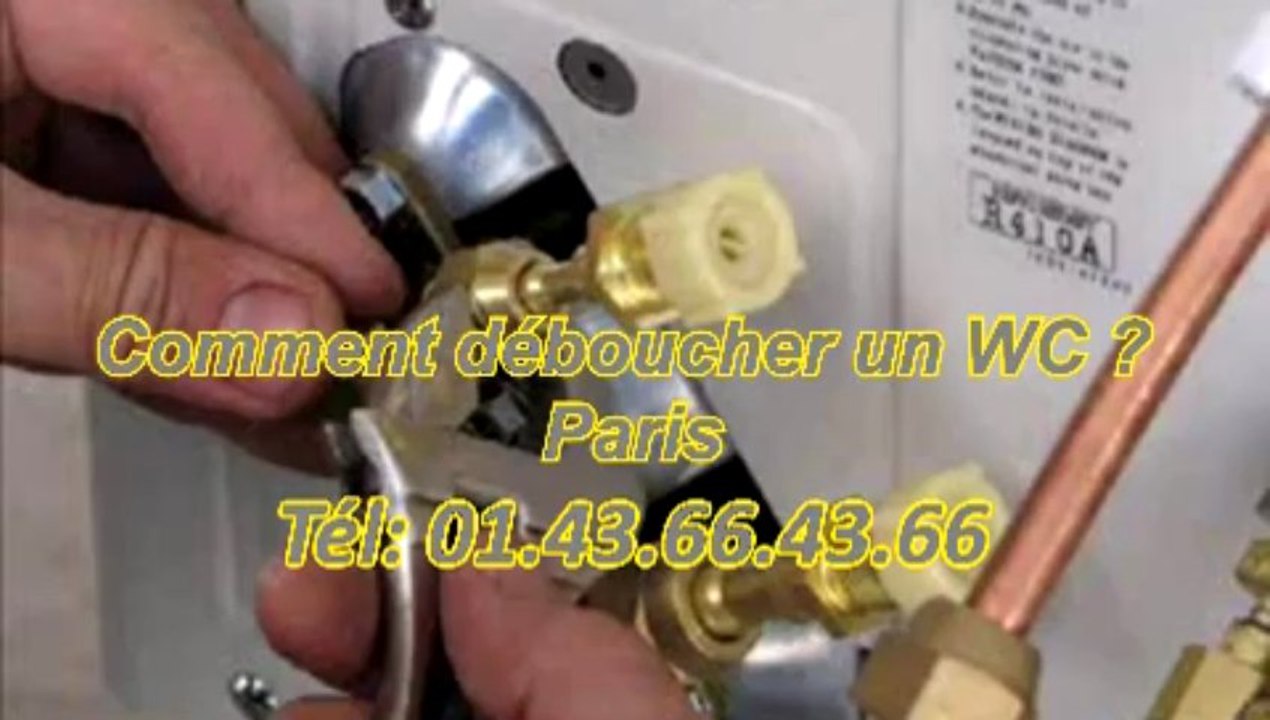 Comment déboucher un WC ? Paris Tél: 01.43.66.43.66
