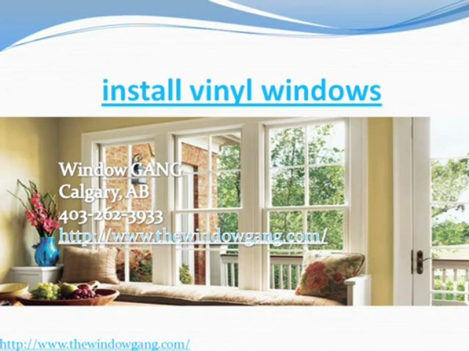 Replacement vinyl windows, windows installed