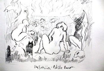 Femmes à poil sans omoplates