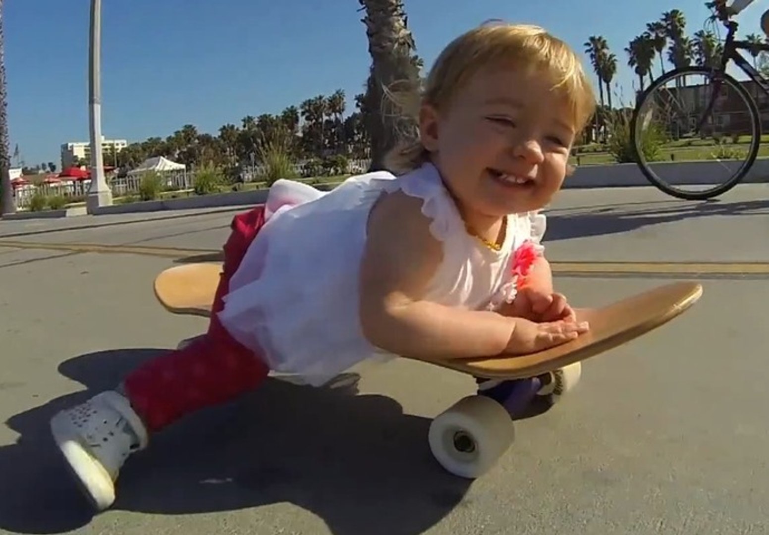 ⁣GoPro - Ava, Baby Skateboarder