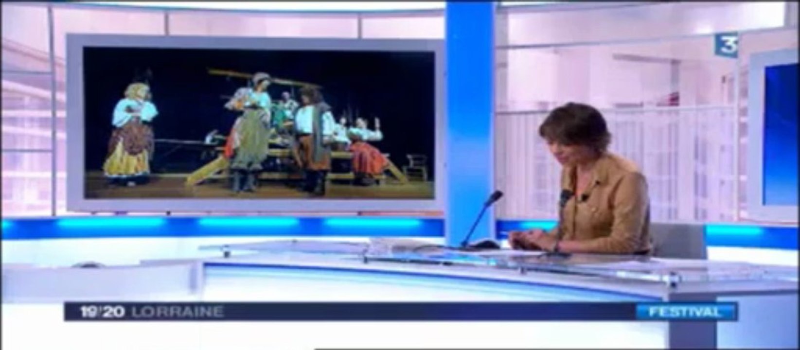 Interview d'Hervé FERON sur le festival "Aux Actes Citoyens" (JT Edition Régionale France 3 Lorraine du lundi 20 mai 2013)