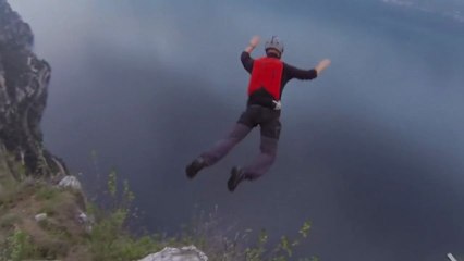 Matthew Gough survived in a terrible base jumping accident