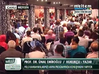 Meltem Tv Prof. Dr. Ünal Emiroğlu Mersin Konferansı 18,05,2013