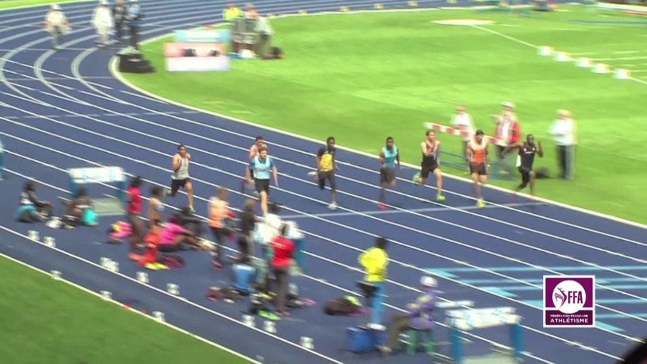 Finale 100m M Interclubs Villeneuve d'Ascq 2013