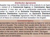 Contrats d' Agence Commerciale - Contrats de distribution - Distribution Agreements