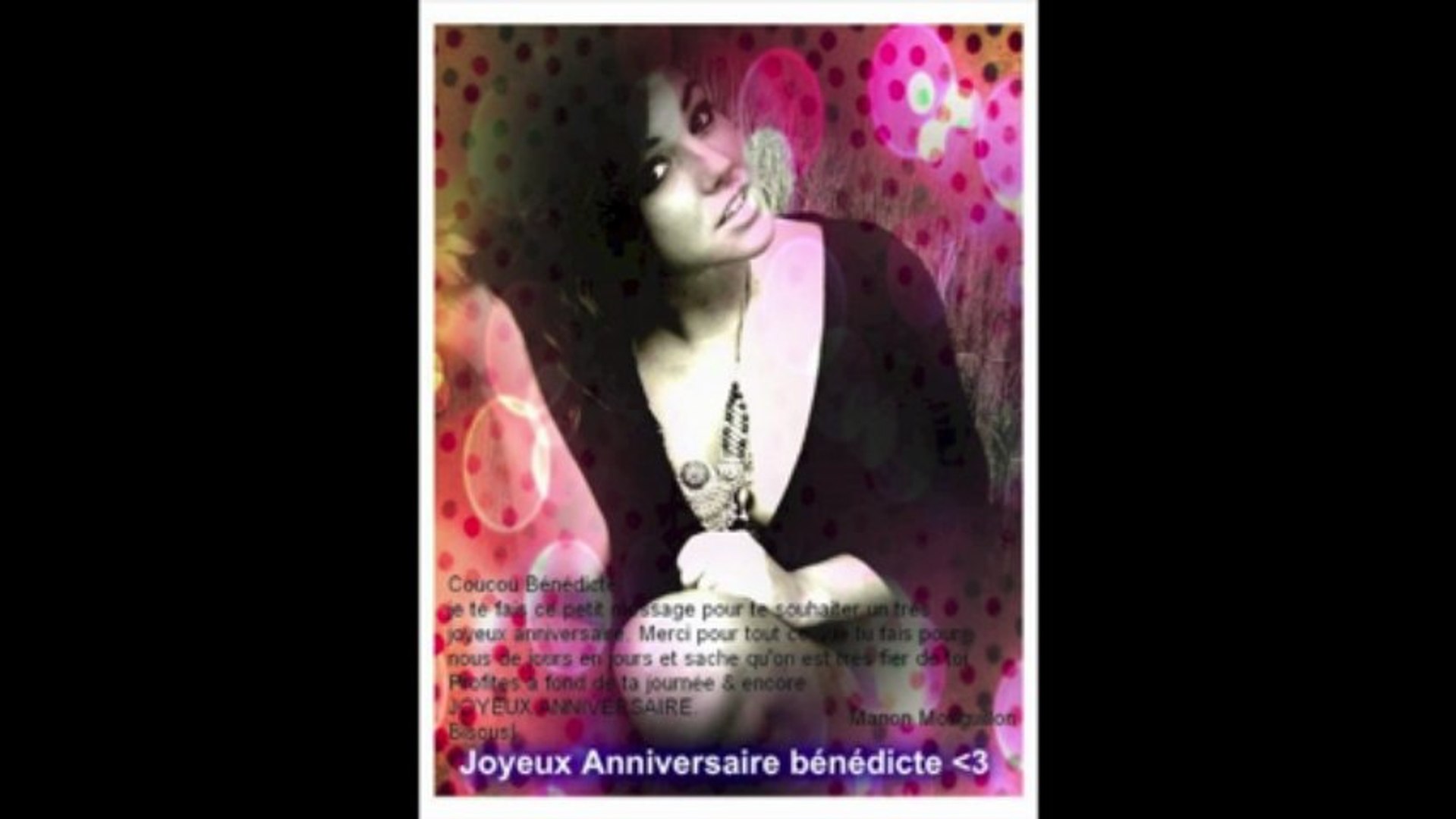 Projet Anniversaire Benedicte Castillo Video Dailymotion