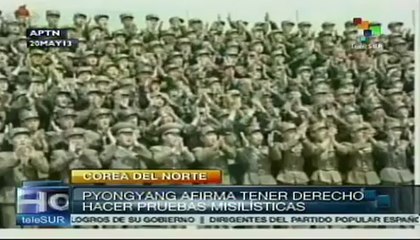 Pyongyang afirma tener derecho a hacer ensayos con misiles