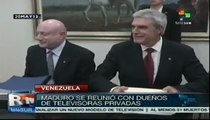 Presidente Maduro se reúne con televisoras privadas