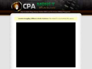 Cpa Marketing Money Machines - High Epc - 75% Commissions! | Cpa Marketing Money Machines - High Epc - 75% Commissions!