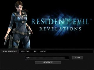 Resident Evil révélations générateur de clé