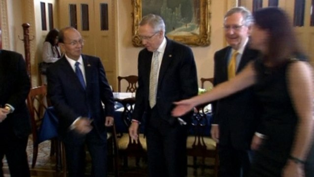 Myanmar President Thein Sein meets with U.S. lawmakers