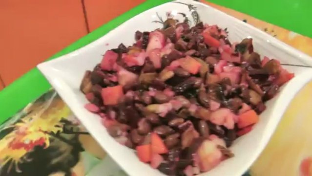 Салат винегрет, рецепт приготовления винегрета - Готовим с Ангелиной