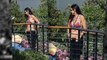 Demi Moore a Rocks Bikini at Harry Morton's Family House
