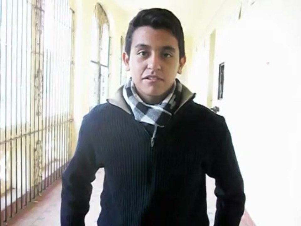 Gabriel Alvarez saluda a su amiga de Alemania
