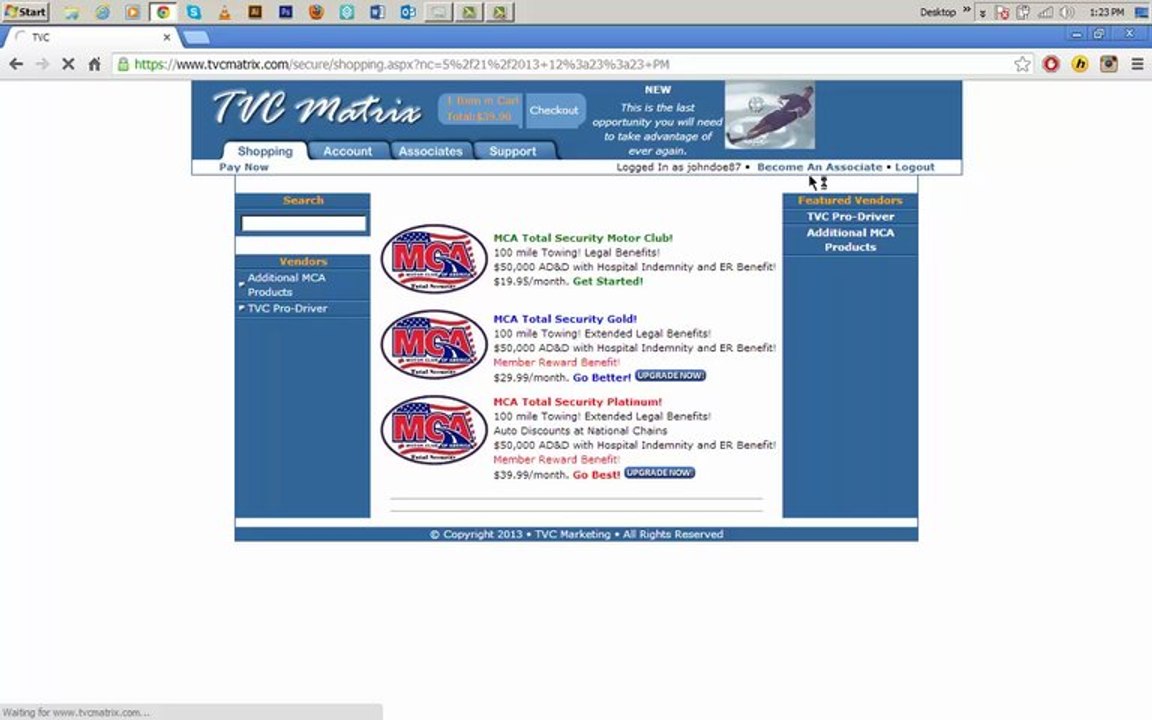 MCA Sign Up Process