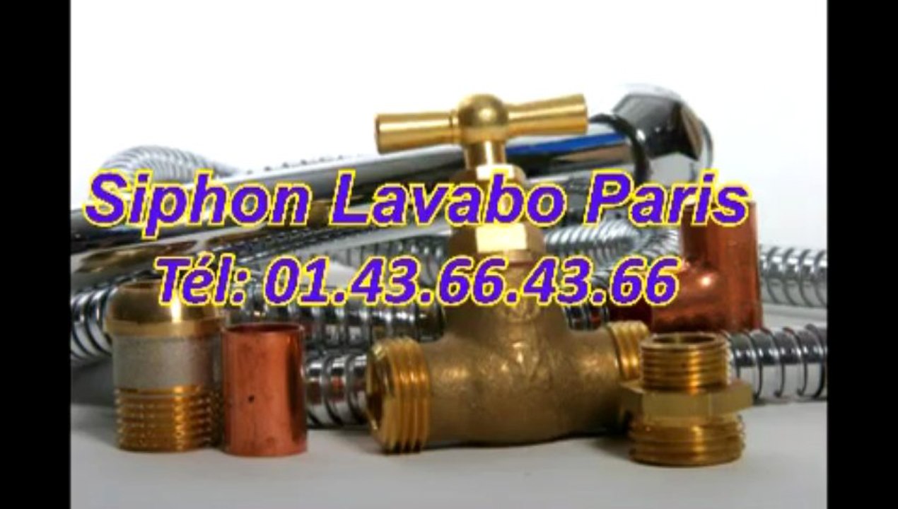 Siphon Lavabo Paris Tél: 01.43.66.43.66