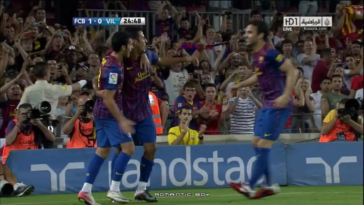 برشلونة 1-0 فياريال 11-12 هدف تياجو