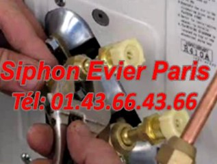 Siphon Evier Paris Tél: 01.43.66.43.66