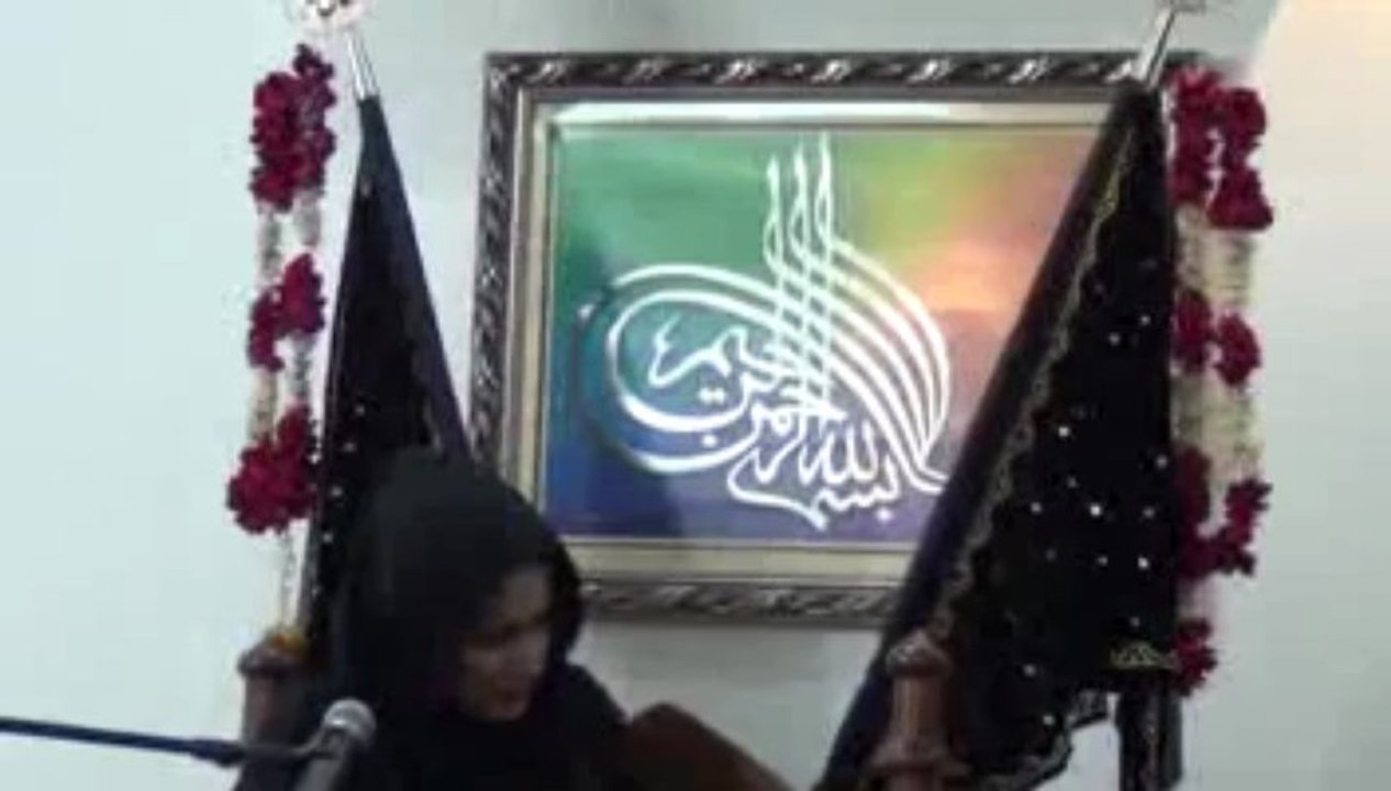Zakira Zeeshan Fatima Majlis e Aza At Mashad Palace