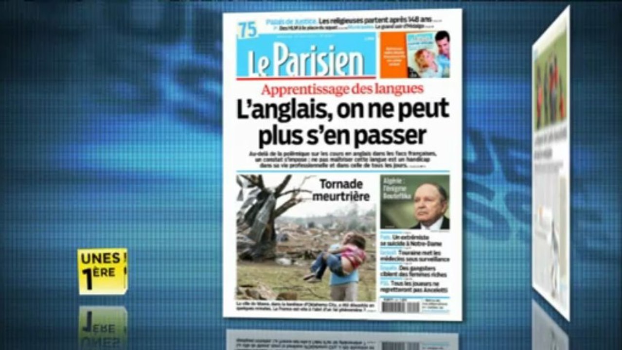 Revue de presse Unes 1ère - Mercredi 22 mai 2013