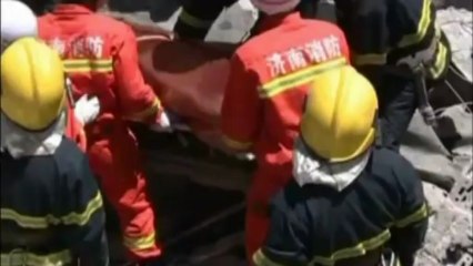 Man rescued after factory blast in China