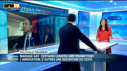 Politique Première: le mariage pour tous provoque une fracture au sein de l'UMP - 22/05