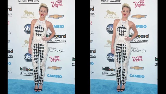 Billboard Music Awards 2013 - Miley Cyrus Dons White Fashion