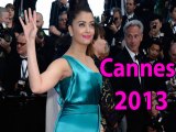 Aishwarya Rai Bachchan In Blue GUCCI GOWN at Cannes 2013
