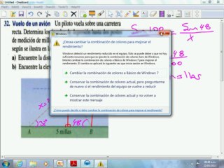 Problema de aplicación a ley de senos y cosenos