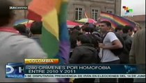 Registró Colombia 280 crímenes por homofobia entre 2010 y 2011