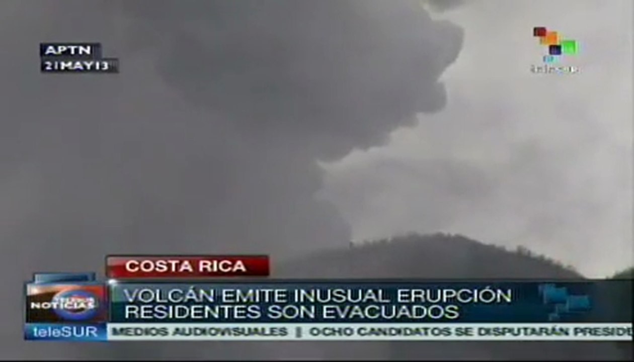 Alerta en Costa Rica por erupción del volcán Tu...
