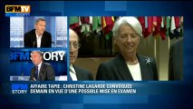 BFM STORY: Affaire Tapie, Christine Lagarde convoquée demain en vue d'une possible mise en examen - 22/05