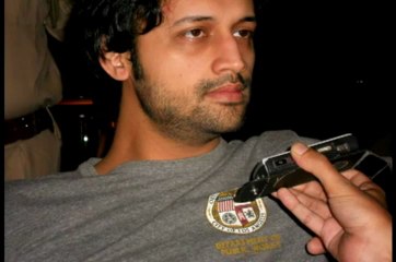 Atif Aslam with RJ Animesh of RED F.M (kolkata)