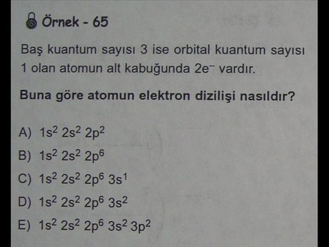 KUANTUM SAYILARI KONU ANLATIM SLAYTI