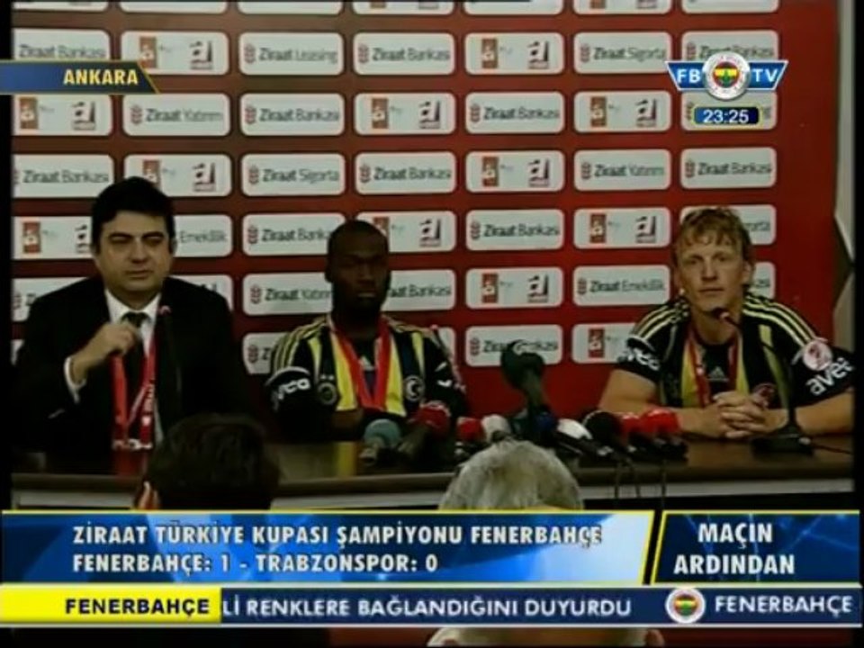 #ZTK KUPA FİNALİ Moussa Sow-Dirk Kuyt Basın Toplantısı - FB TV